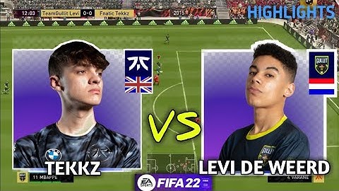 Two of the best attackers face up "Tekkz" vs "Levi de Weerd" FIFA 22 global series