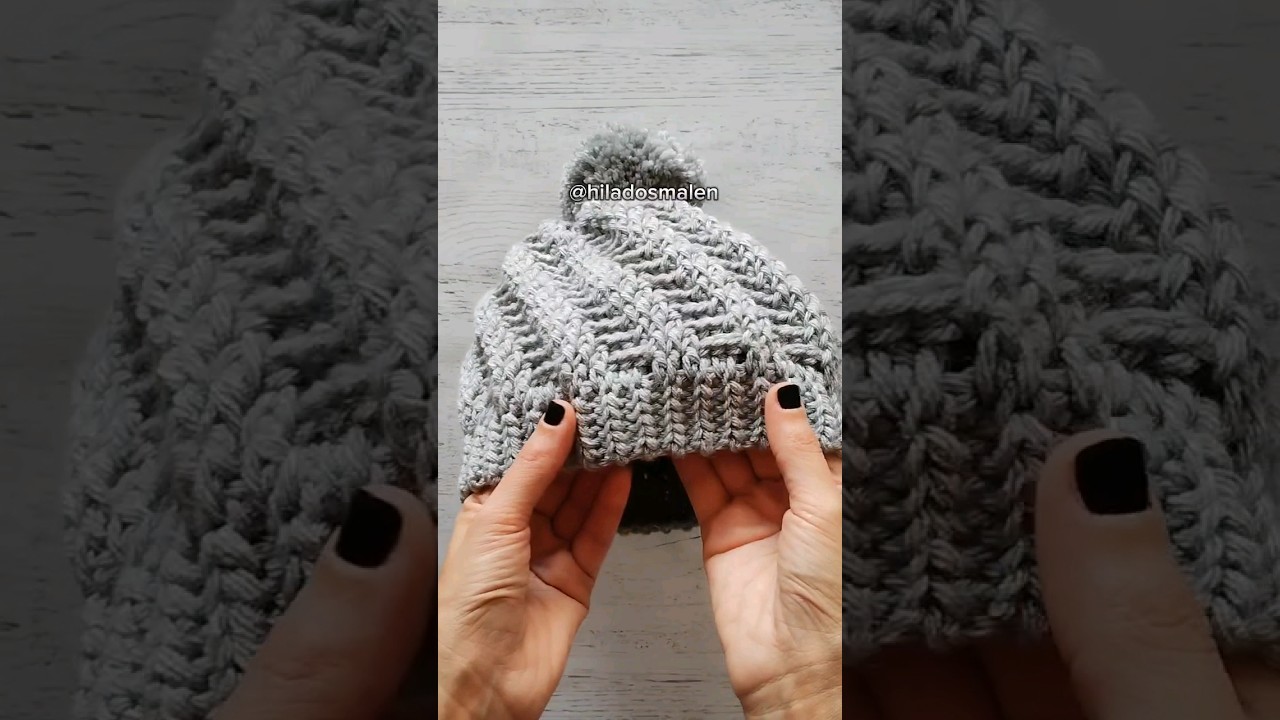 ¿Buscando el gorro perfecto en crochet? Este modelo es ideal👏 