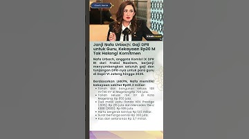 Janji Nafa Urbach Gaji DPR untuk Guru, Kekayaan Rp20 M Tak Halangi Komitmen