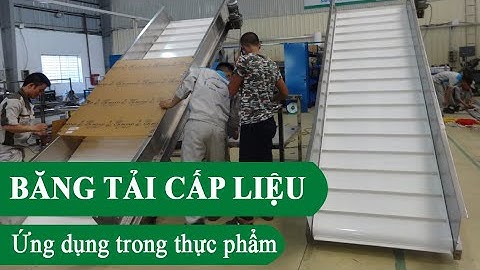 Băng tải thực phẩm, băng tải nghiêng, băng tải cấp liệu