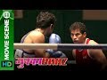 Vineet throws the knock out shot - Mukkabaaz