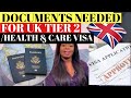 |DOCUMENTS NEEDED FOR A SUCCESSFUL UK TIER 2 / SKILLED WORKER/HEALTH & CARE VISA APPLICATION |