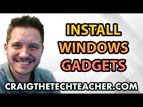 Video: How To Enable Windows 7 Gadgets