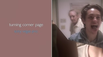 turning corner page - vegas pro tutorial