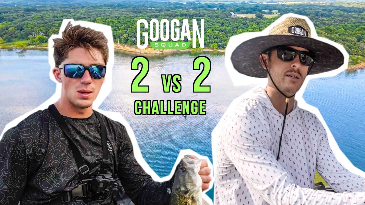 Googan 2v2 BASS FISHING CHALLENGE! ( TOURNAMENT PRACTICE )