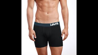 Celebrity Levi's Boxer Shorts For Men-Black-BE12290 Profile