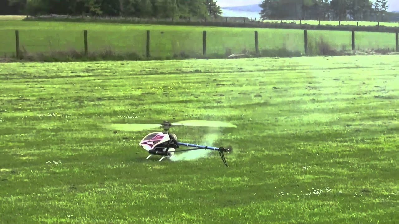 Learning to fly rc nitro helicopters week 4 ( first crash raptor 50 ...
