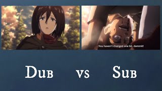 Eren “Nothing’s changed”  Dub vs Sub