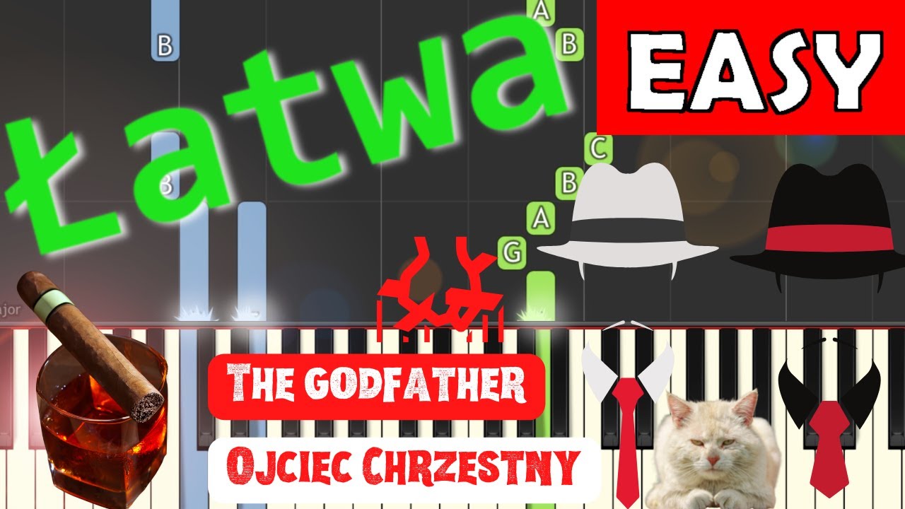 Melodia Z Filmu Ojciec Chrzestny Godfather Theme Piano Tutorial Latwa Wersja Easy Youtube