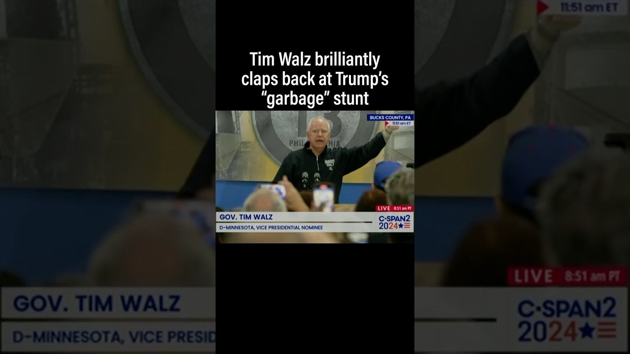 Walz CRUSHES Trump after “Garbage” Stunt