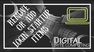 How to remove startup / login apps on macOS High Sierra