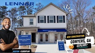 Living in Conyers, GA | Millers Pointe by Lennar | Boston Floorplan Model Home Tour
