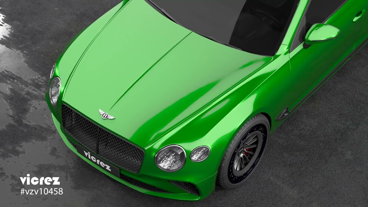 Vicrez Vinyl Car Wrap Film vzv10458 Gloss Candy Paint Green