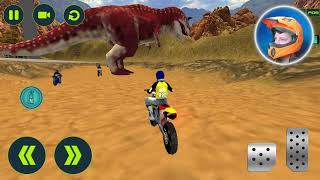 Offroad Dino Escape Heavy Bike Racing - Stunt Bike Simulation Game - Android Gameplay screenshot 4