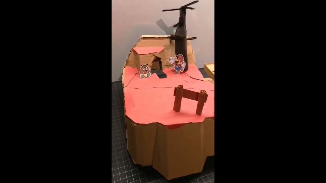 Paper Mario diorama work in progress 