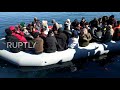 Greece: Locals shout at migrants to "go away" as boat reaches Lesbos