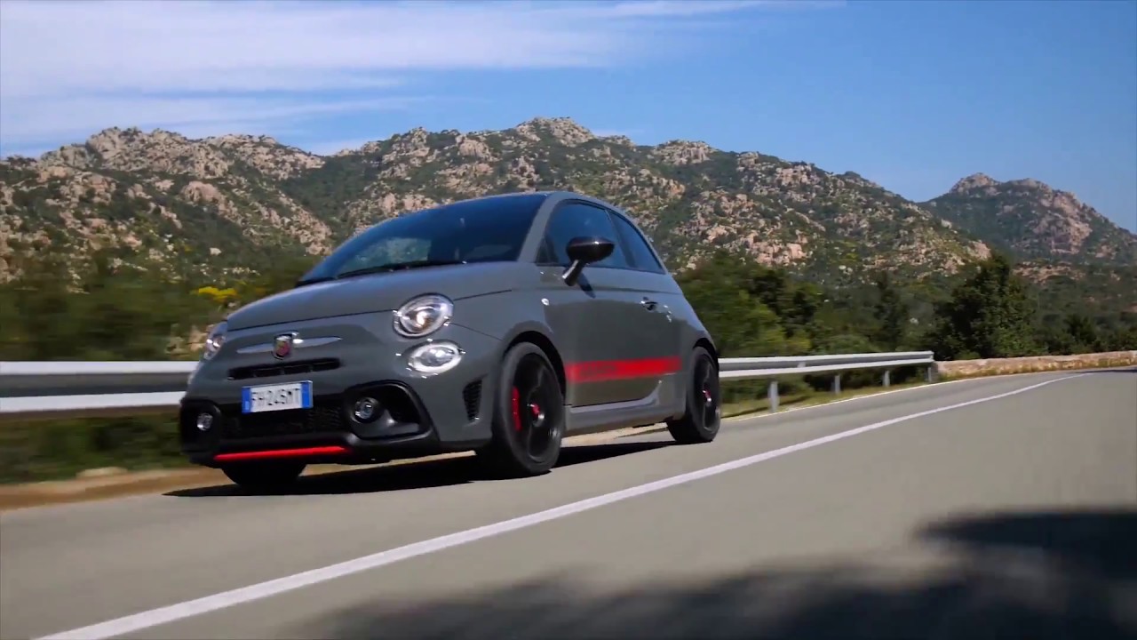 The new Abarth 695 XSR Driving Video in Grey | AutoMotoTV