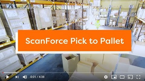 ScanForce Pick to Pallet