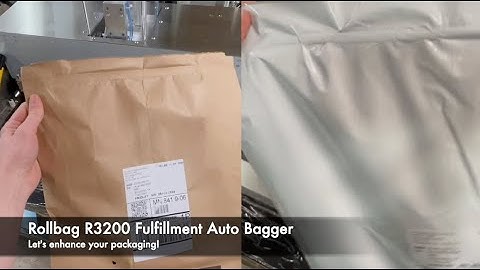 Rollbag R3200 Fulfillment Auto Bagger - Shown Packaging in Paper Mailers and Poly Mailers