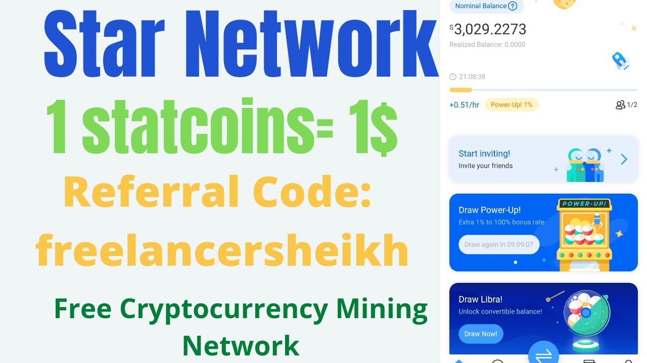 Star Network || Star Coin || 1 statcoins=1$ || Referral Code:  freelancersheikh | #starnetwork #DeFi - YouTube