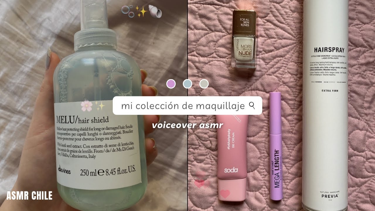 ASMR CON MI COLECCIÓN DE MAQUILLAJE🌸✨