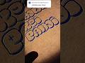cara menulis PANJI dalam huruf gelembung #seni #menulis #menggambar #fyp #viral #shorts #celana