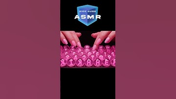 Veo 3 ASMR Typing Bubble Keyboards // Pink - Yellow #veo3 #ai #asmr #typing #satisfying #keyboard