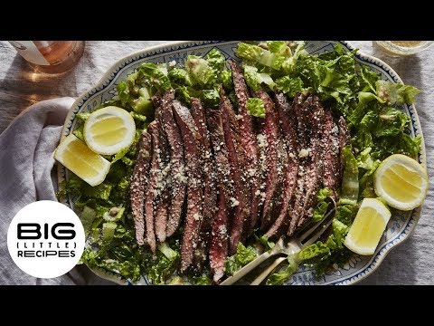 Flank Steak With Almost Caesar Salad | Big Little Recipes