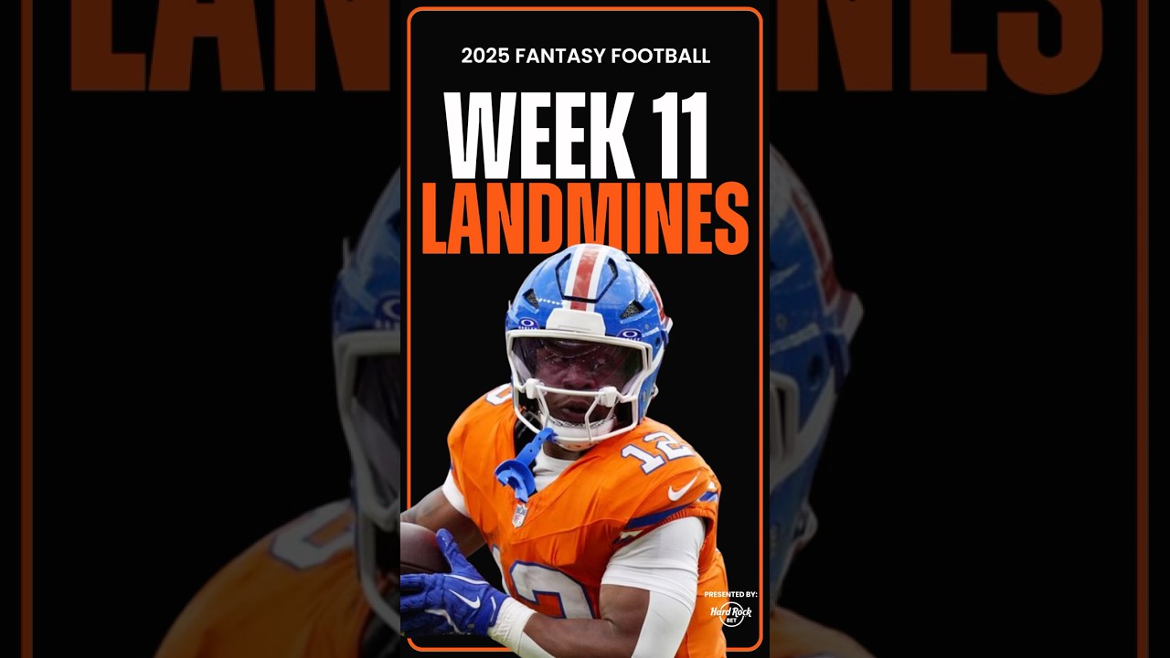 ИЗБЕГАЙТЕ этих 3 мин на 11-й неделе фэнтези-футбола! 