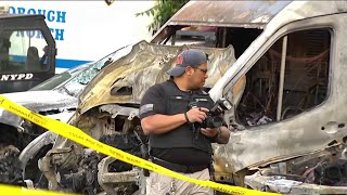 Incendiary devices found near burned NYPD vehicles in Brooklyn | NBC New York