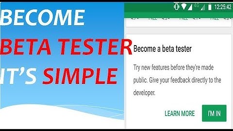 How to become a Beta Tester for google play store apps