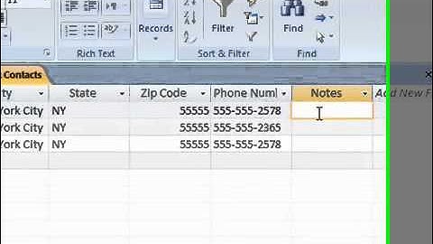 26 Format Text in Access 2007