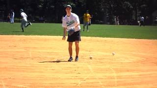 Kevin Jonas Warming Up During Wicket's Game May 31st 2012