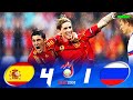 Spain 41 russia  euro 2008  david villa scores a hattrick  full