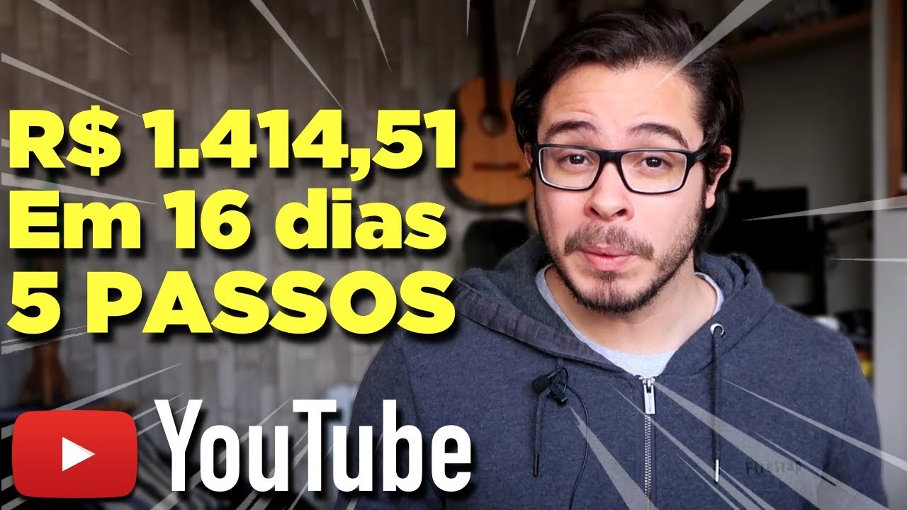 Como Ganhar Dinheiro no YouTube (R$ 1.414,51 em 16 dias na Internet ...