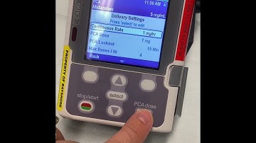 CADD solis infusion pump- PCA mode