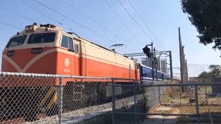 Chu-Kuang Express Service 554 (E213 locomotive) passing by abandoned South Tainan Station