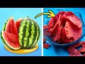 DIY Chips de sandía 🍉 Increíbles trucos de comida