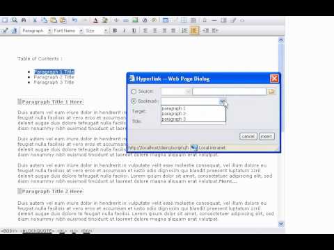 123 Shop Pro - Hyperlink & Bookmark Creation Tutorial