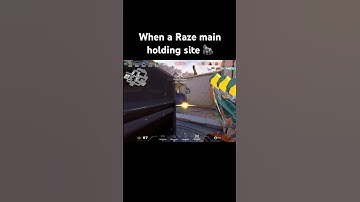 When a Raze main holding site 🦍 #youtubeshorts #valorant #gaming #Glave