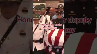 Honor walk for deputy Williams may #honorwalk #organdonation #viralvideo