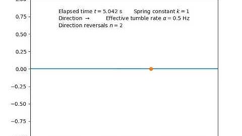 Run and Tumble Motion in 1D