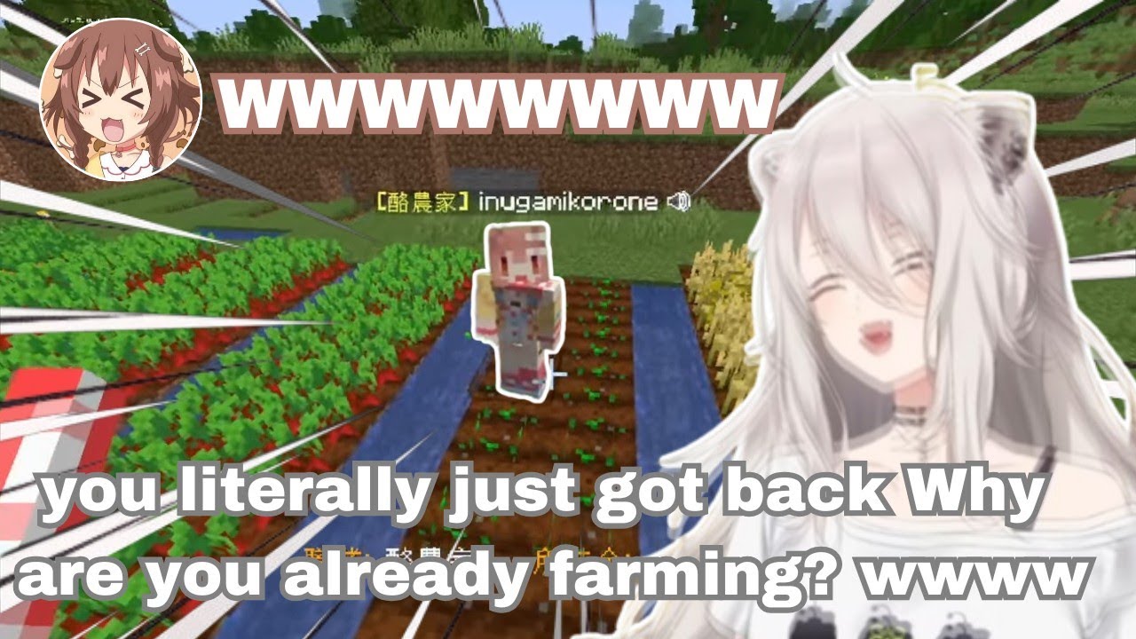 Botan Bursts Out Laughing at Korone’s Funny Behavior