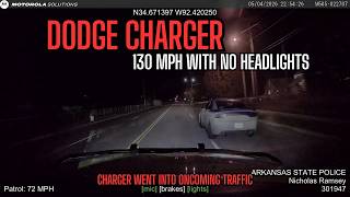 Arkansas Troopers End Wild 130 MPH Dodge Charger Chase After Driver Charges Into Traffic