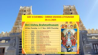 2025 - SHRI VISHNU BRAHMOTSAVAM: DAY 3 EVENING