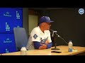 Dave Roberts gives support to Eliezer Alfonzo, Miguel Rojas & Venezuela + Mark Prior pitching change