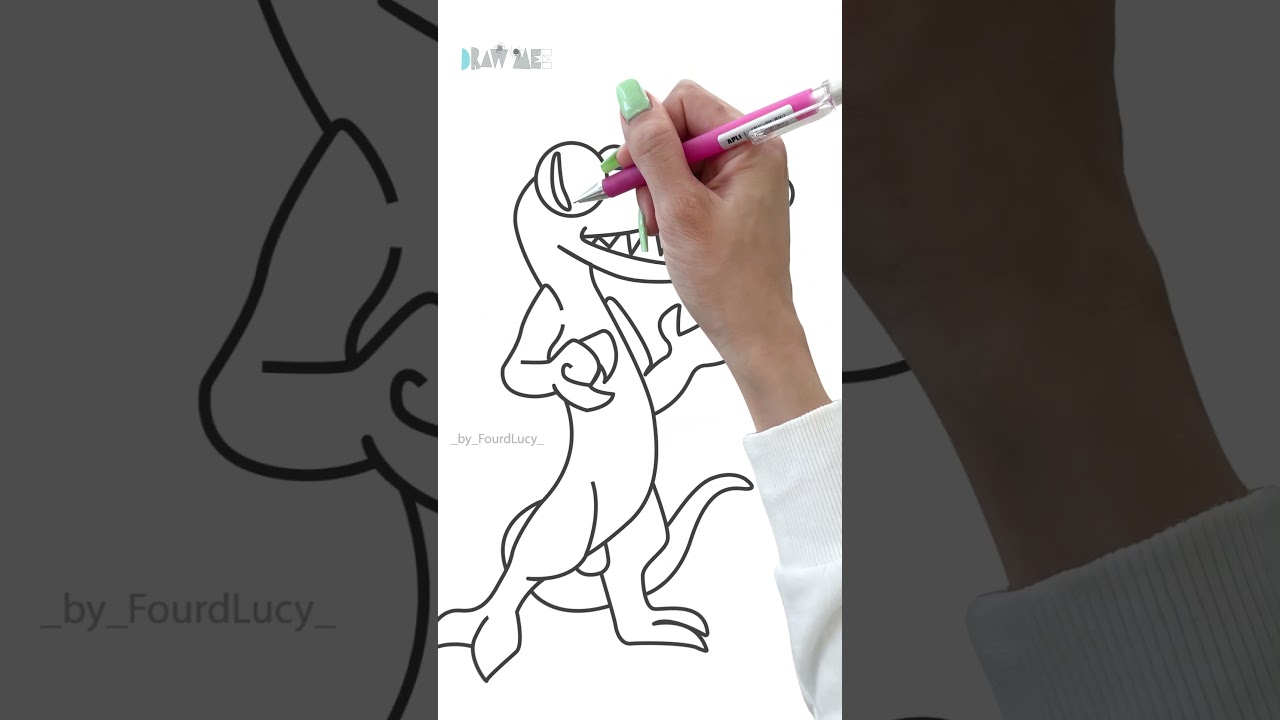 Drawing orange from rainbow friends 