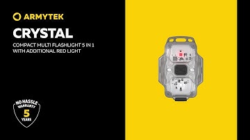 Armytek Crystal — compact multi flashlight 5 in 1 with additional red light