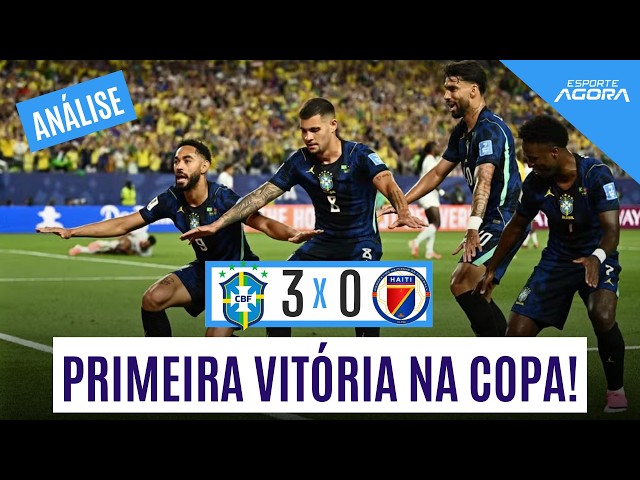 BRASIL VENCE HAITI DE 3 A 0 COM BRILHO DE VINI JR E MATHEUS CUNHA: DÁ PRA COMEMORAR? | COPA DO MUNDO