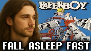 Fall Asleep While I Play Paperboy Games | Rain + Soft Commentary For Sleep